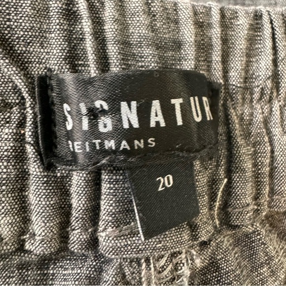 Reitman's Grey Wide Leg Cropped Pants Size 20 - Picture 8 of 9